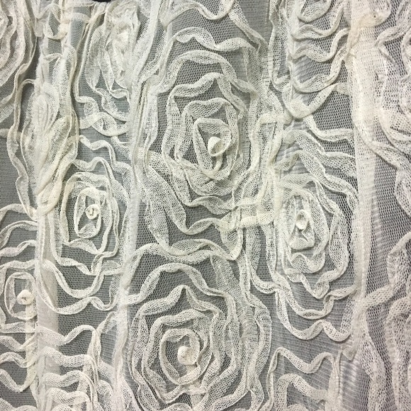 Judith March embroidered floral soutache strapless cocktail party dress Small - Picture 3 of 6